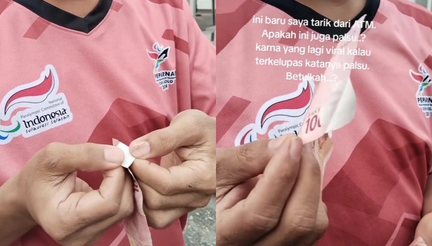 Pria di Gowa menduga dapat uang palsu usai tarik tunai di ATM.
