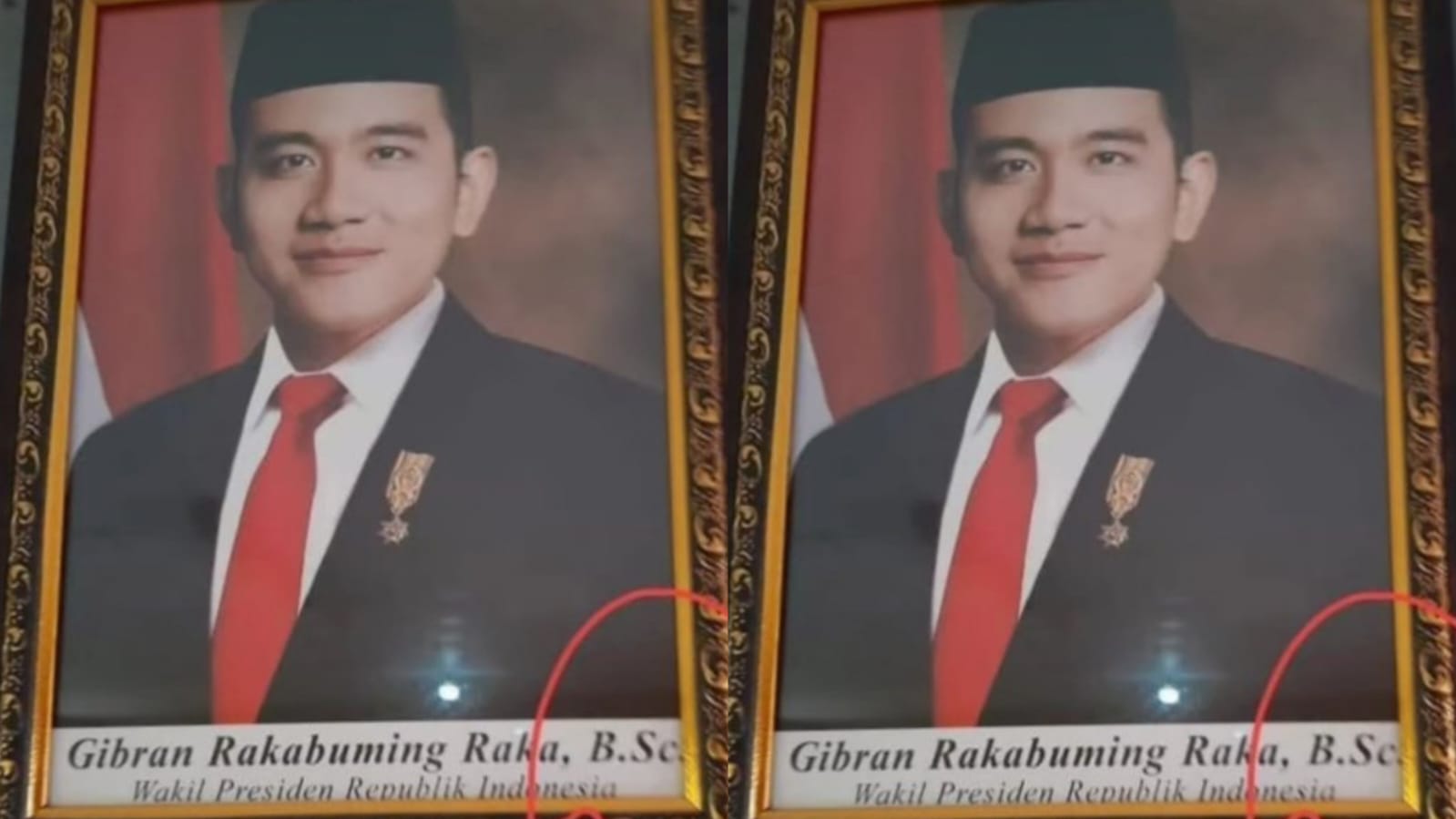 Foto Wapres Gibran dengan gelar B.Sc di namanya dipertanyakan netizen.