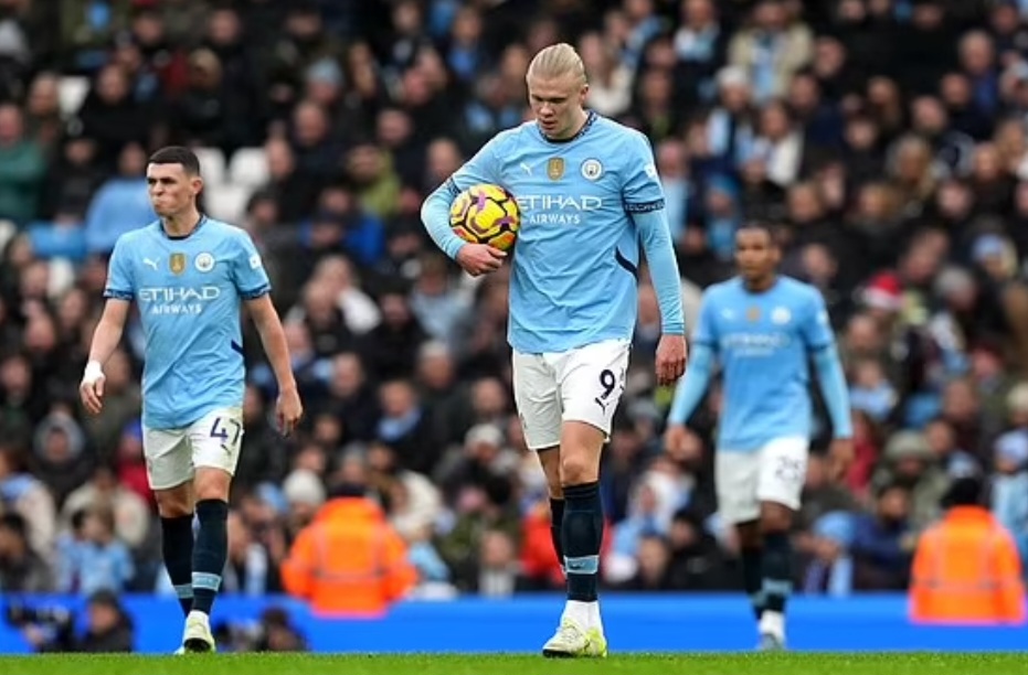 Erling Haaland gagalnpenalti, Manchester City ditahan imbang 1-1 oleh Everton dalam pertandingan Boxing Day.