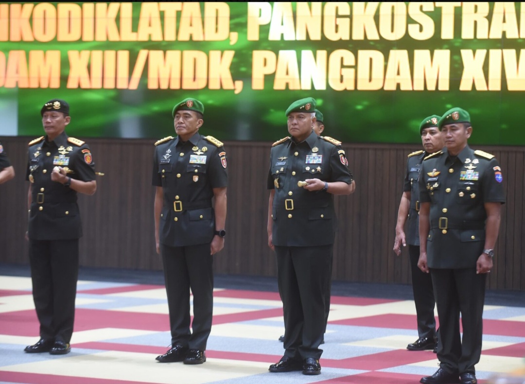 Sertijab Delapan Jabatan Strategis di lingkungan TNI Angkatan Darat.