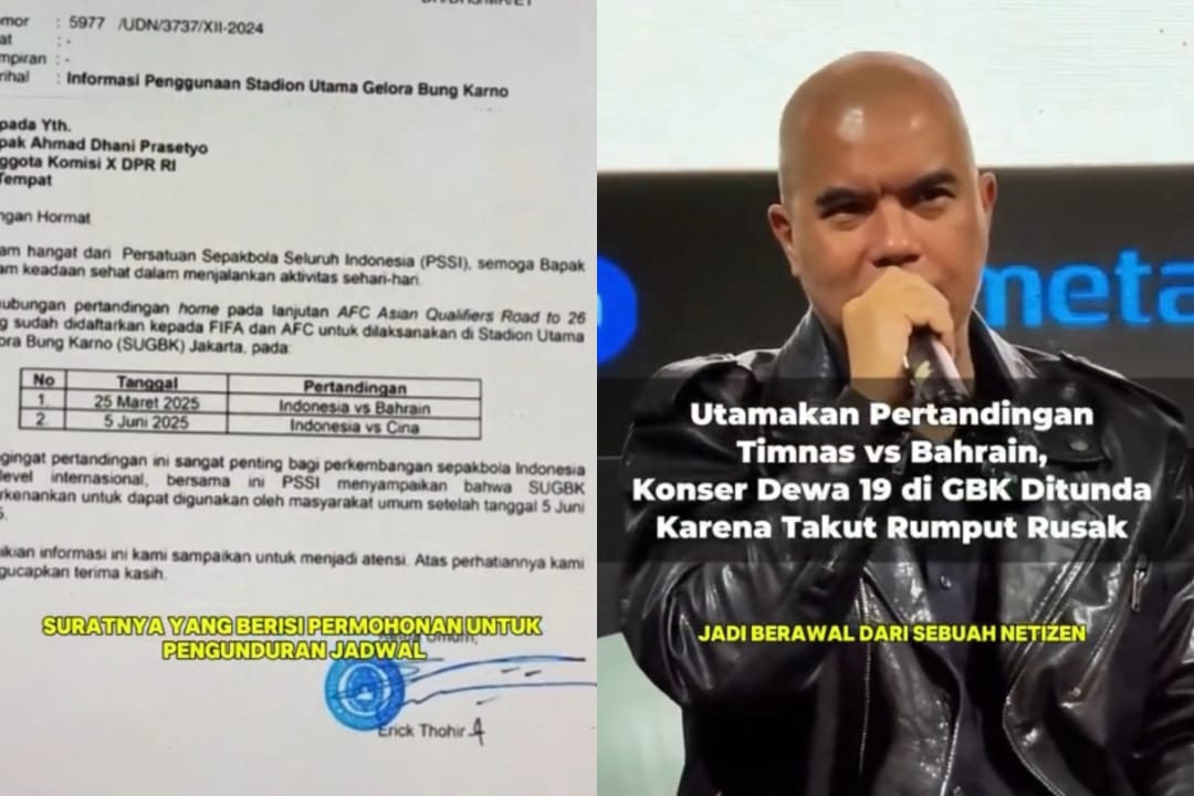 Rencana konser Dewa 19 featuring All Stars yang mengundang personel Mr. BIG, Extreme dan pada 19 Januari 2025 di Stadion GBK Jakarta ditunda hingga September 2025.