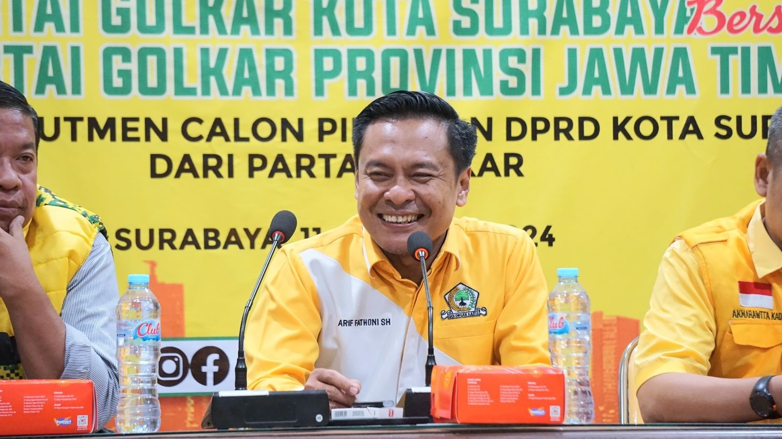 Ketua DPD Partai Golkar Surabaya, Arif Fathoni.