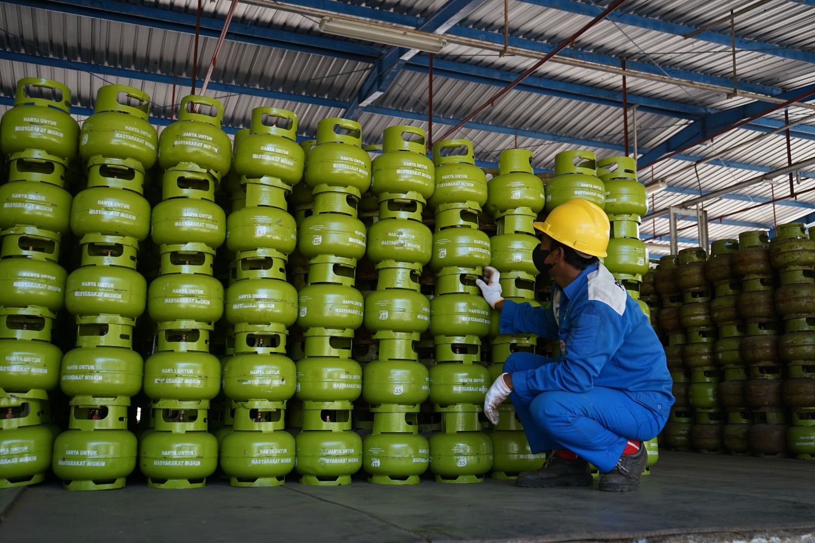 10 TAHUN TAK NAIK: Naiknya HET LPG 3 kg per Rabu (15/1) karena menyesuaikan dengan biaya operasional.