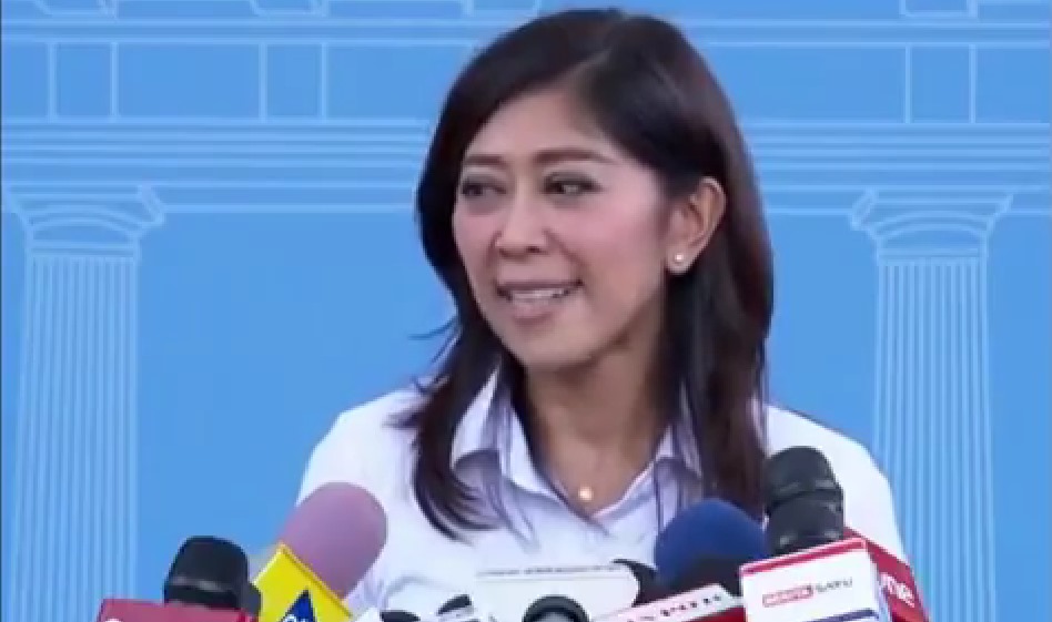 Menkomdigi Meutya Hafid ketika dimintai keterangan mengenai Rudi Valika alias Rudi Sutanto.