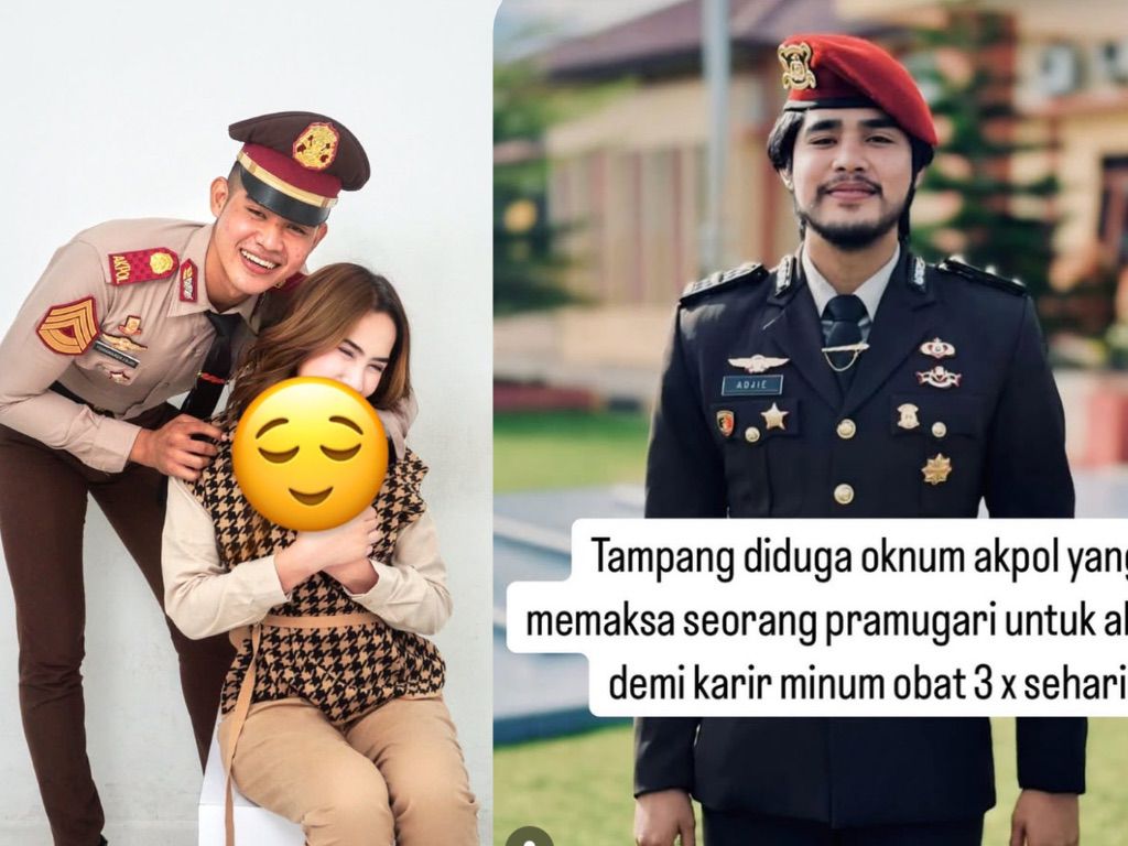 Momen foto bersama korban dan pelaku saat masih menjalin hubungan dan tampang pelaku Ipda Yohananda Fajri yang dinas di Pamapta Polda Aceh.