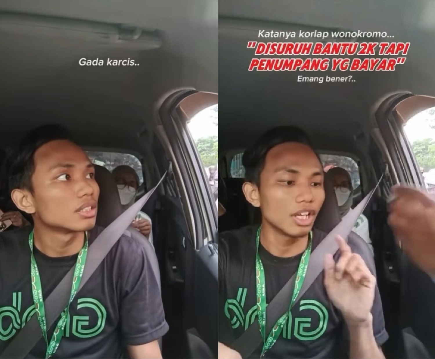 Viral video seorang emak-emak yang diduga parkir liar menarik uang Rp 2.000 kepada driver taksi online di sekitar Stasiun Wonokromo.
