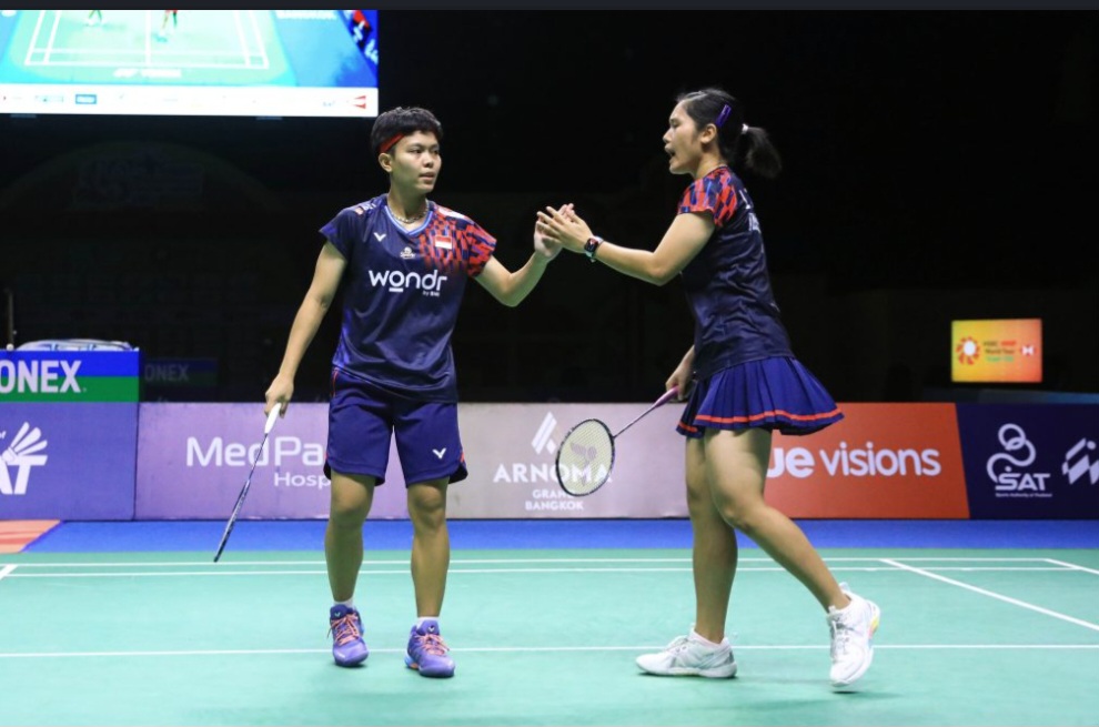Ganda putri Siti Fadia Silva Ramadhanti dan Lanny Tria Mayasari Raih Gelar juara di Thailand Masters 2025.