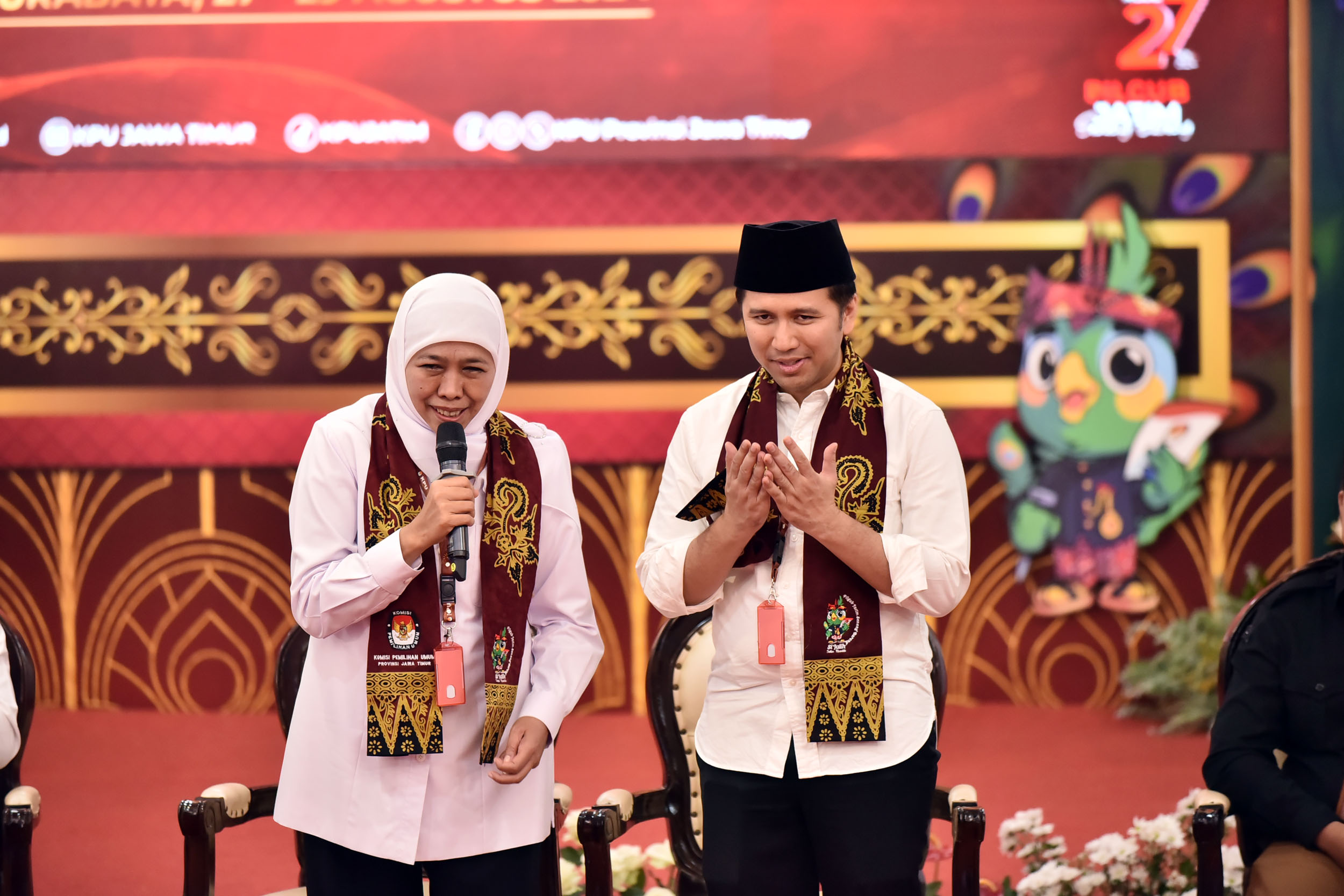 Khofifah Indar Parawansa dan Emil.Elwstianto Dardak resmi Pimpin Jatim periode 2025-2030.