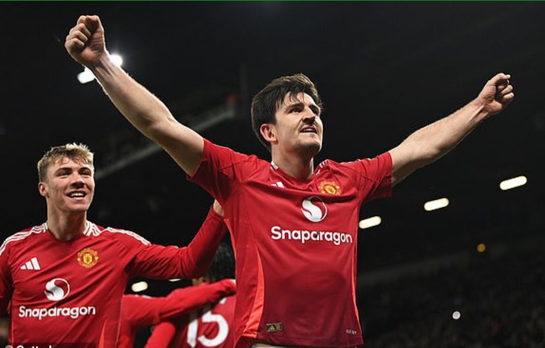 Harry Maguire jadi penentu kemenangan Manchester United di masa injury time.