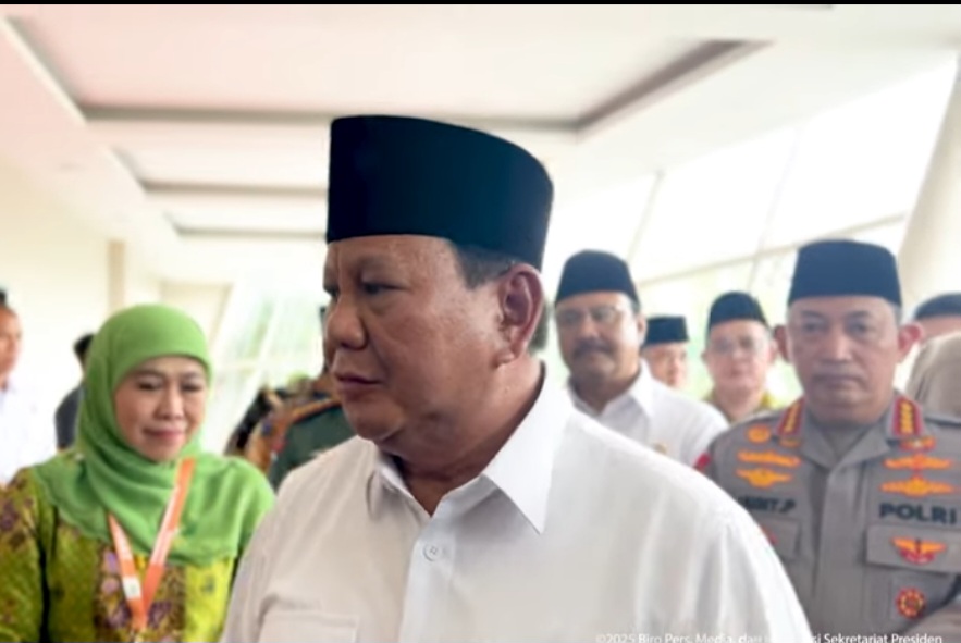 Presiden Prabowo Subianto kagum dengan kepemimpinan  Khofifah Indar Parawansa.