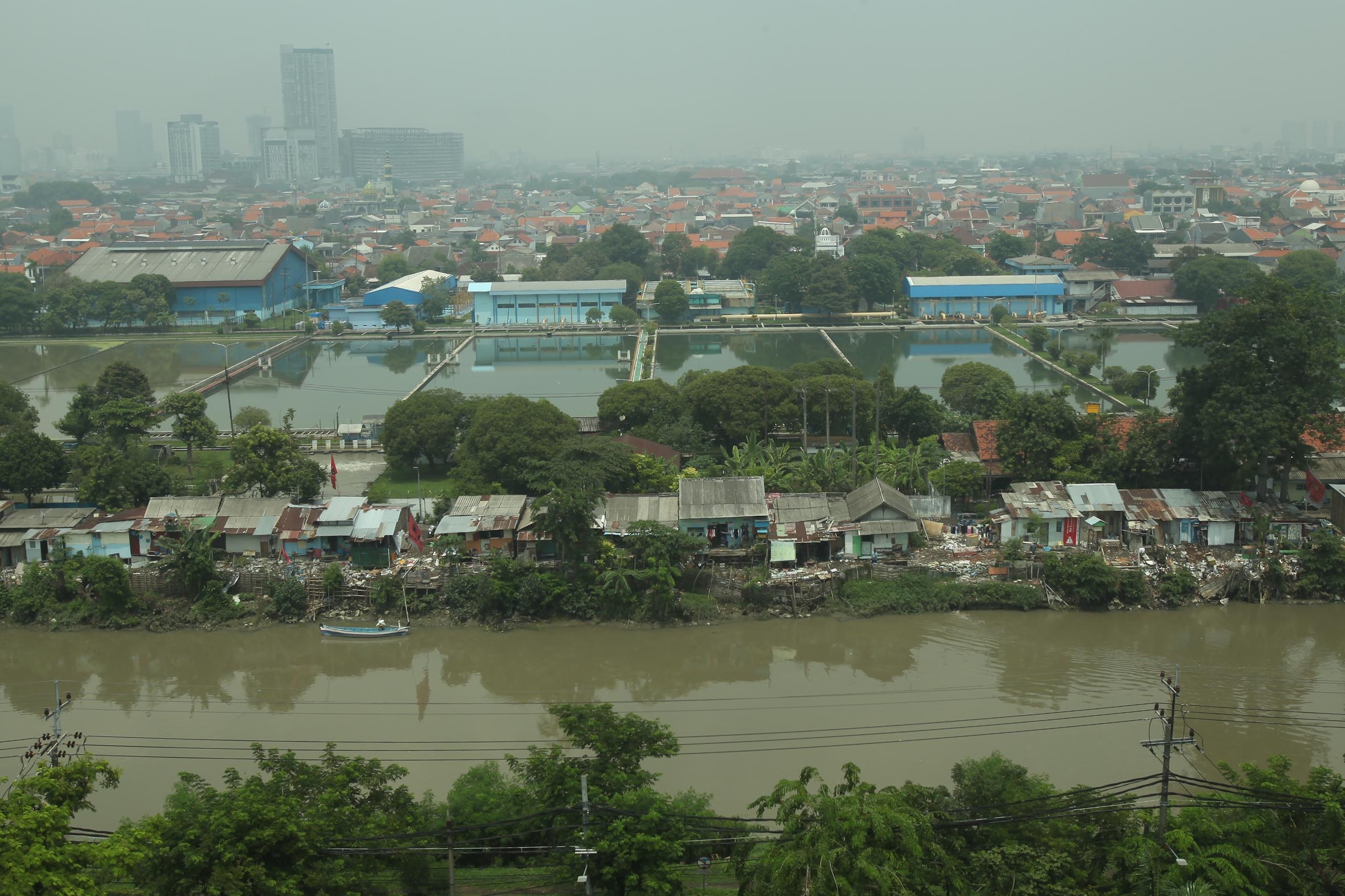 INFRASTRUKTUR: Sebagian IPAM Ngagel sudah ada sejak era Hindia Belanda dan merupakan bagian dari pengelolaan air.