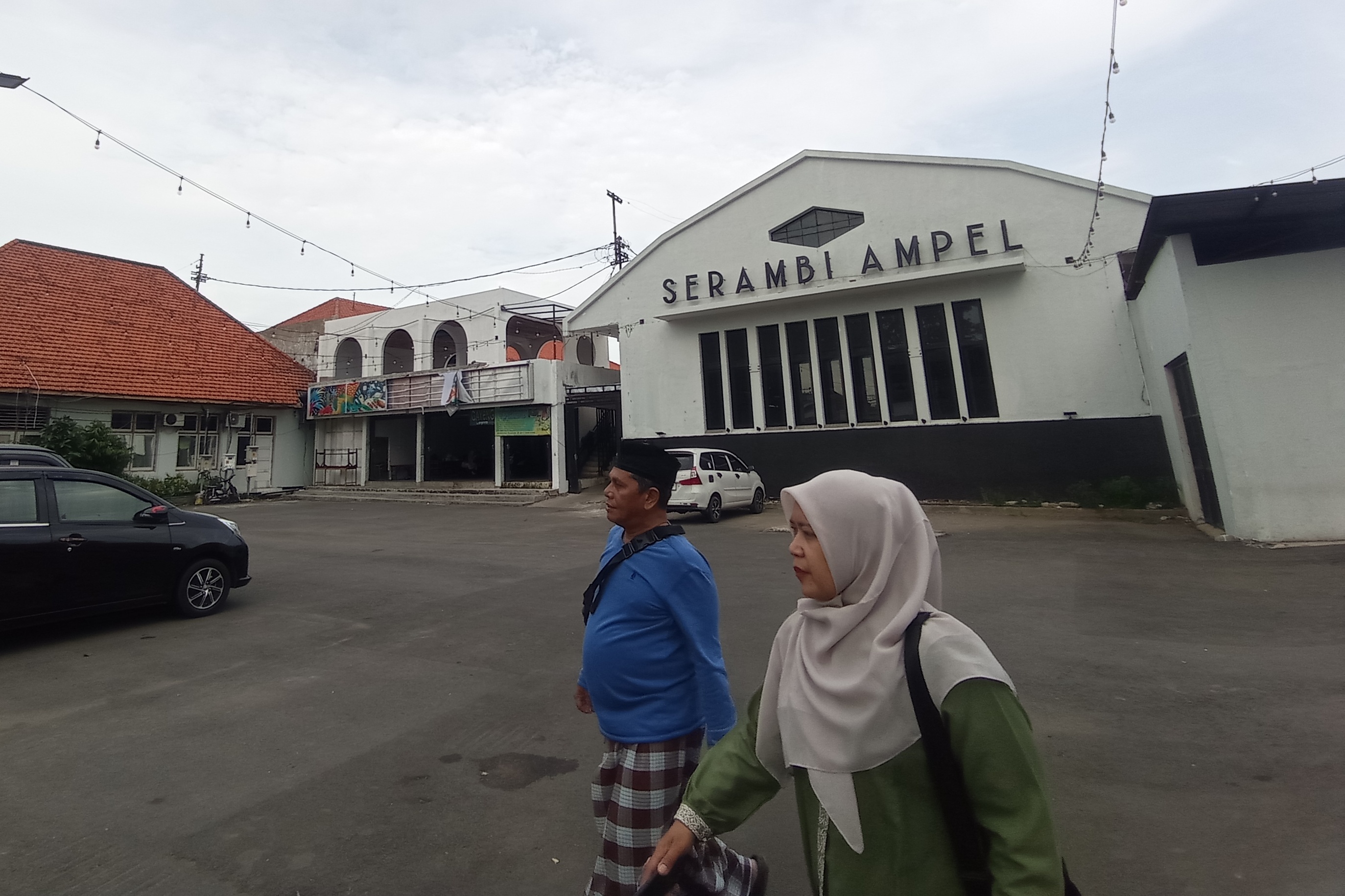 Suasana kawasan wisata Serambi Ampel di Jalan Pegirian, Surabaya.&nbsp;