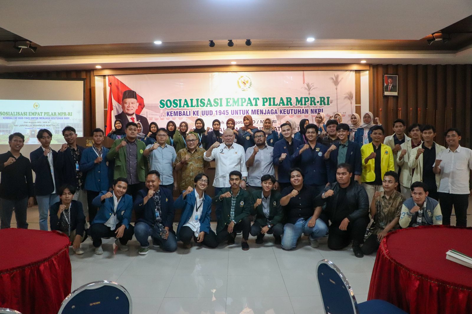 Sosialisasi empat pilar MPR RI oleh Anggota DPD RI AA LaNyalla Mahmud Mattalitti.