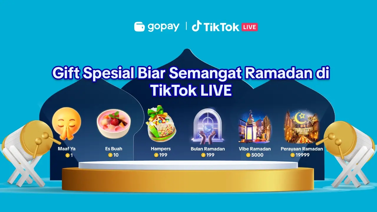 Enam stiker gift spesial Ramadan di TikTok LIVE