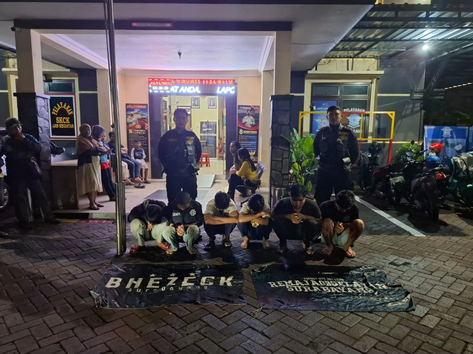 Sejumlah pelaku diamankan saat patroli jelang sahur. (IST)