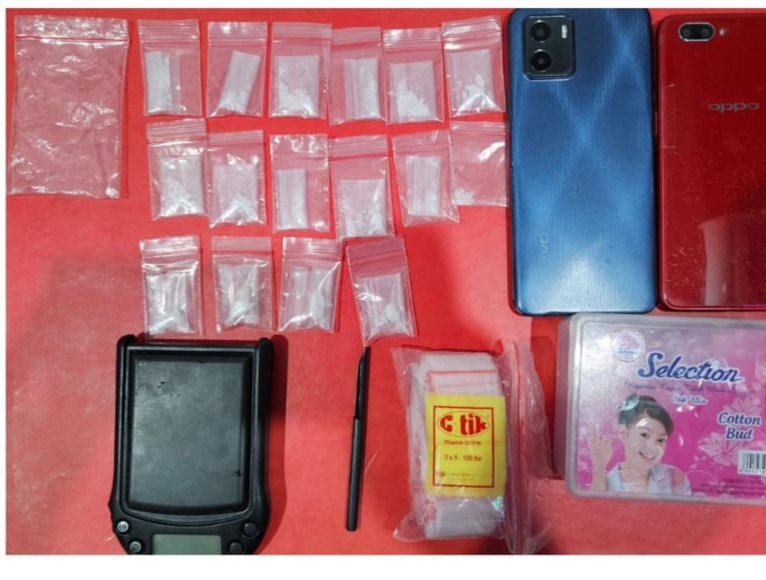 Barang bukti narkoba diamankan dari tersangka pengedar di Sidoarjo. [IST]