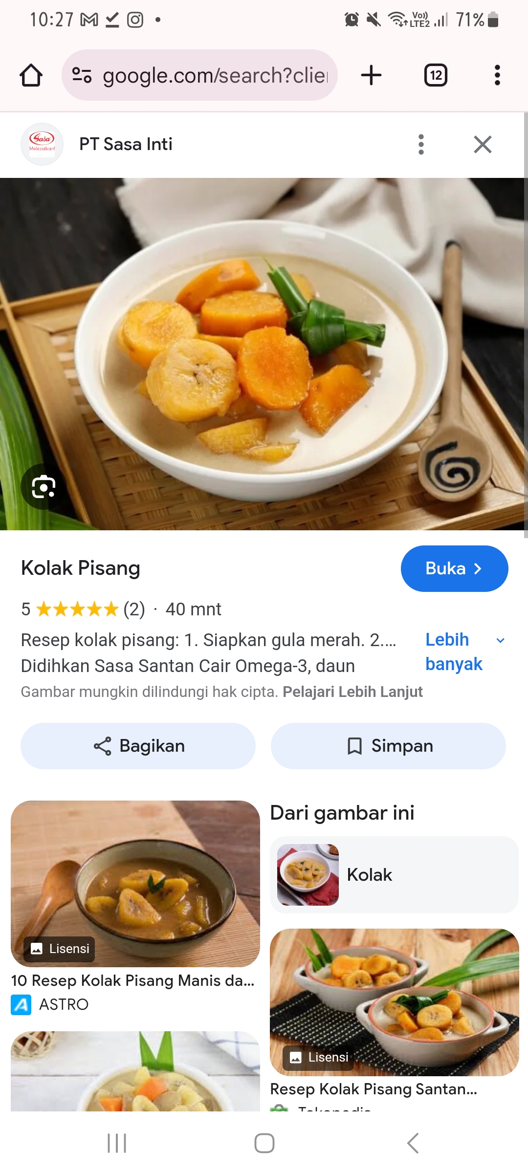 IDENTIK DENGAN RAMADAN: Kolak sudah ada sejak era klasik dan memiliki fisolofi yang dalam.