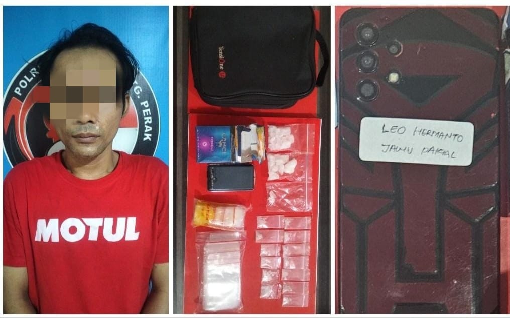 Pengedar sabu diamankan di kawasan Pakal Surabaya. (IST)