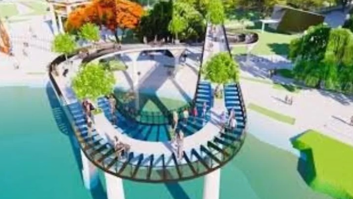 ELOK: Jembatan kaca Waduk Gajah Mungkur di Wonogiri segera dibuka. Destinasi wisata baru ini menawarkan sensasi berjalan di atas kaca dengan pemandangan spektakuler.
