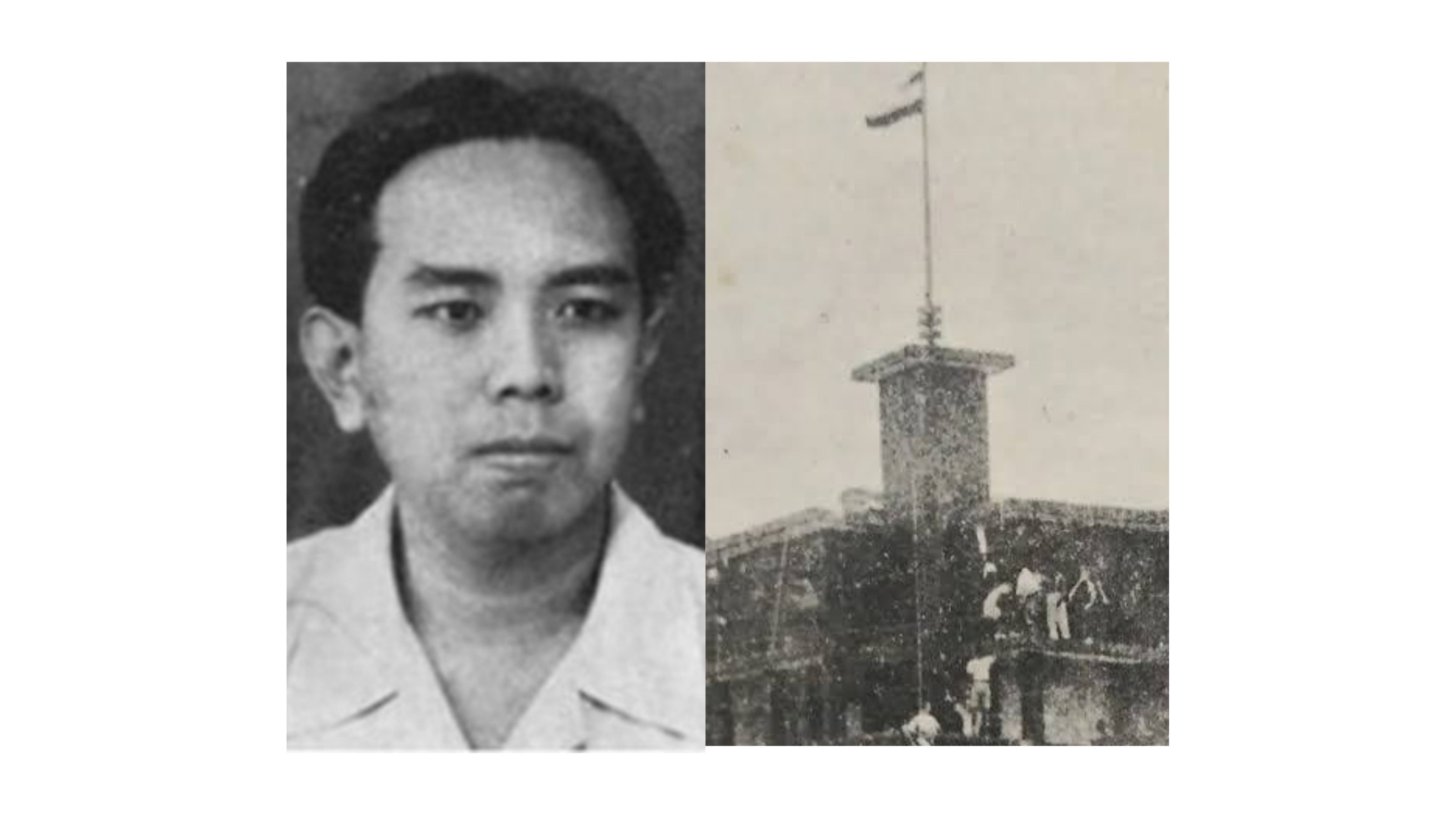 Abdul Wahab Saleh (foto kiri), hasil jepretannya saat momen perobekan bendera Belanda di Hotel Yamato.