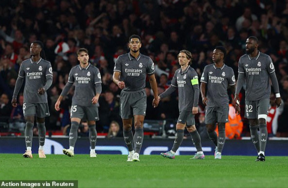Real Madrid benar-benar tak berdaya menghadapi Arsenal  dan harus berjuang habis-habisan di Bernabeu.