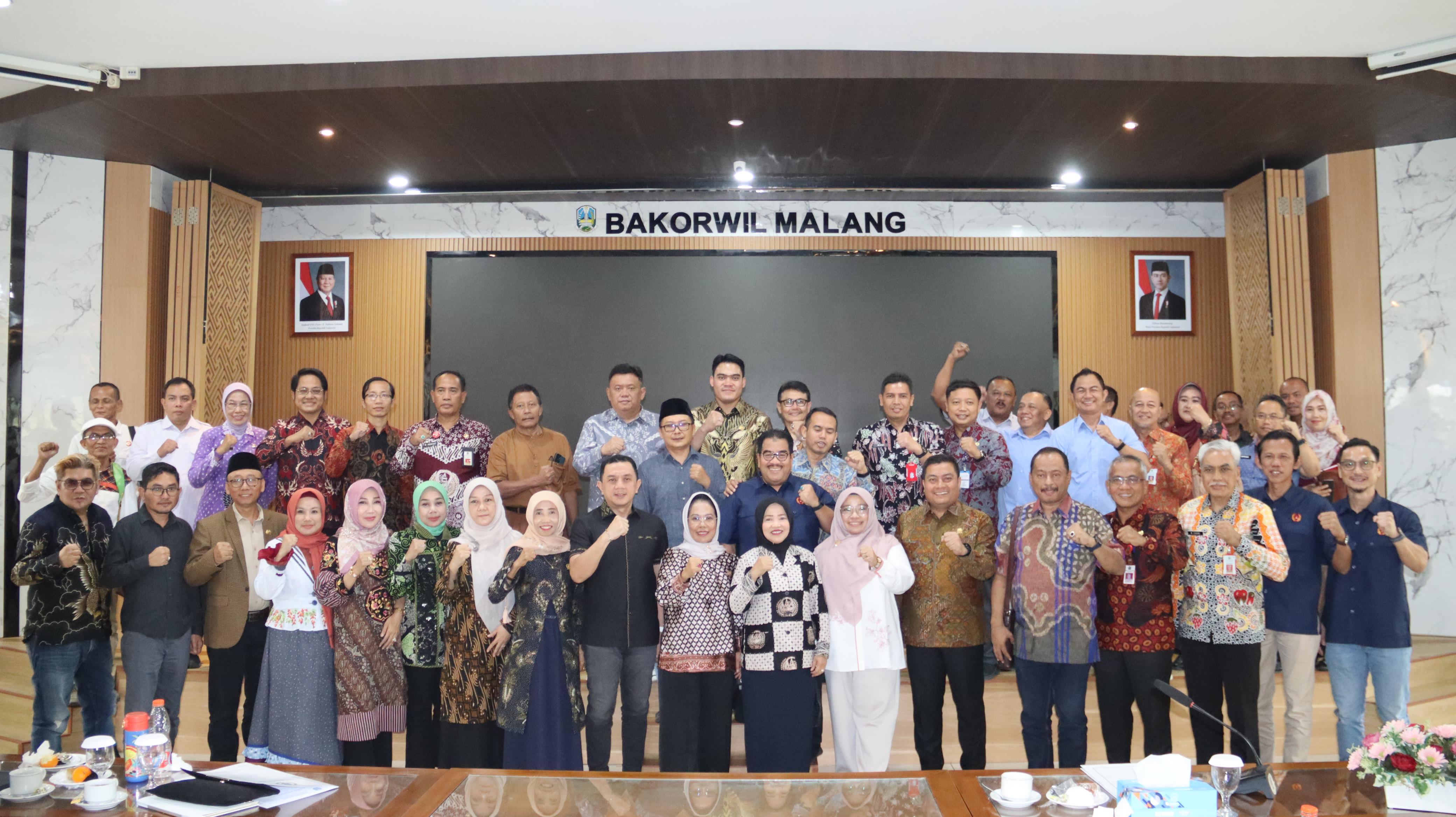 Para peserta rapat koordinasi kesiapan pelaksanaan Porprov IX 2025.