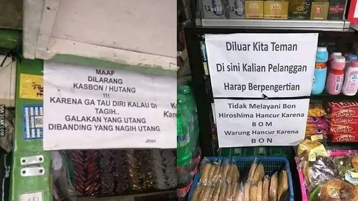 Tulisan-tulisan unik ini tidak hanya menjadi hiburan bagi pelanggan, tetapi juga berfungsi sebagai strategi pemasaran yang efektif.