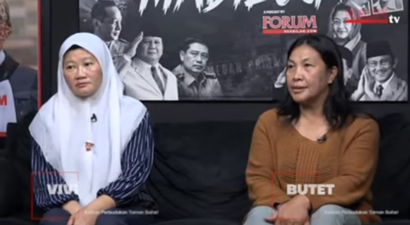 Kelam : Vivi dan Butet mengenang kisah kelam yang mereka alami selama bergabung Orientak Circus Indonesia.