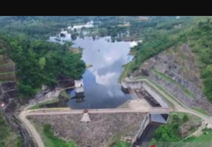 Kondisi Waduk Nipah di Sampang Madura. (IST)