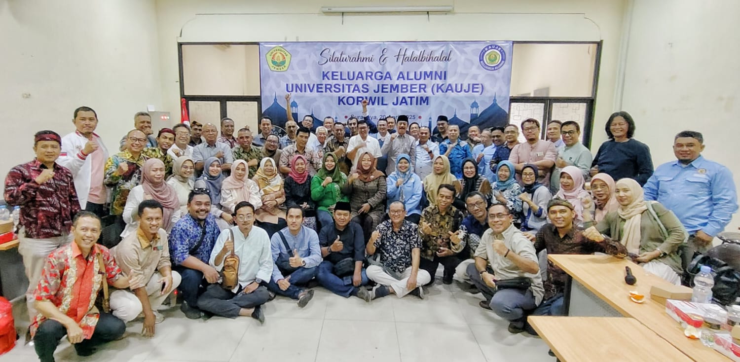 KAUJE Korwil Jatim Gelar Halal Bihalal, Perkuat Solidaritas Alumni Universitas Jember.