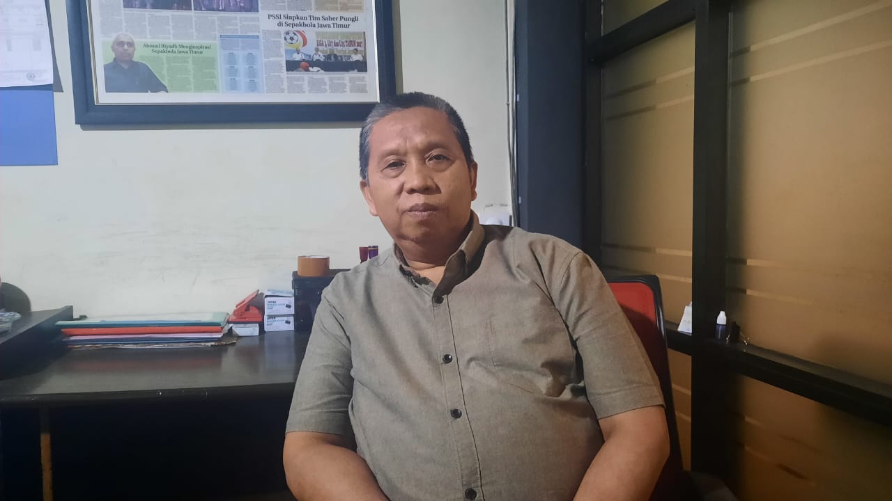 Sekretaris Asprov PSSI Jatim Djoko Tetuko Abdul Latif.