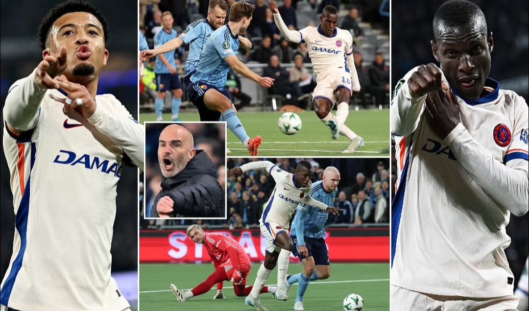 Chelsea menang meyakinkan atas klub Swedia Djurgarden di leg pertama semifinal Liga Konferensi Eropa pada Kamis malam, menang 4-1 di kandang lawan.