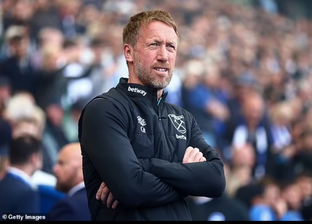 Pelatih West Ham United, Graham Potter ingin anak latihnya menang saat menjamu Tottenham Hotspur.