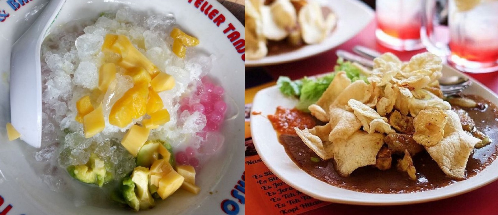 Mencari kuliner segar saat siang hari yang panas di Surabaya, bisa mencoba beragam es hingga gado-gado.