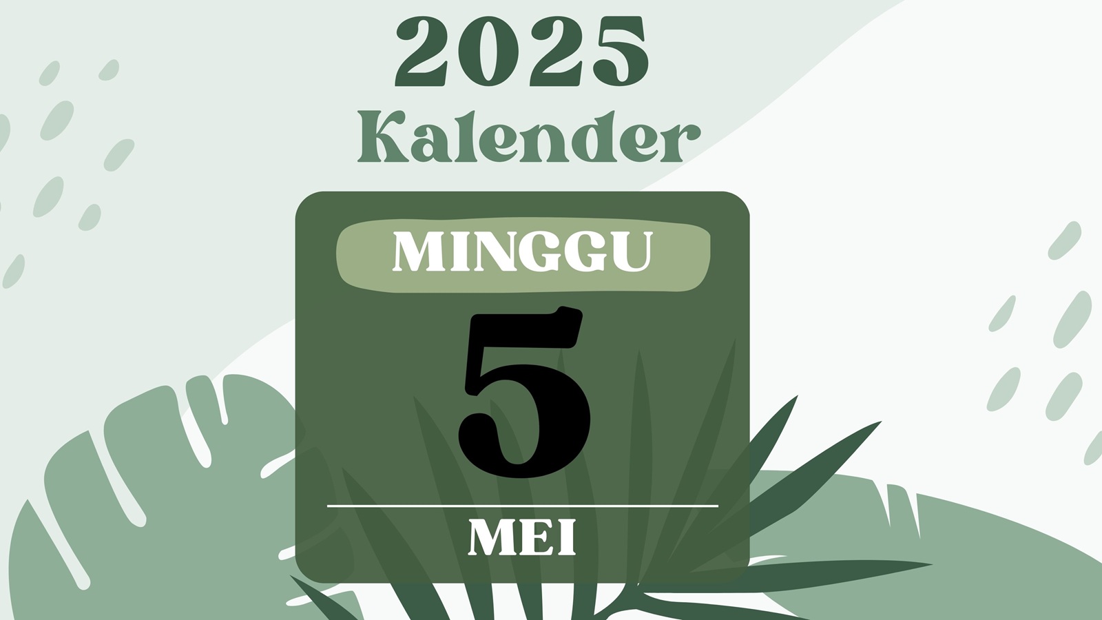Ilustrasi hari Minggu.