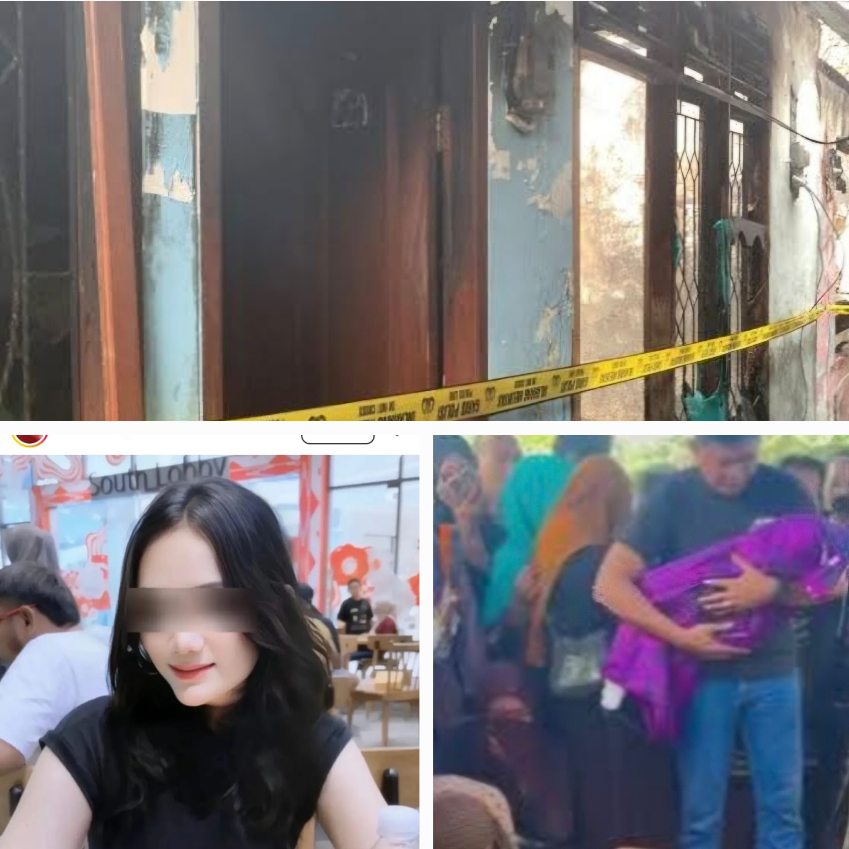 TRAGIS: Rumah di Kendari yang terbakar memakan korban tiga balita. Diduga sang ibu keluar beli makan dengan kekasihnya. (IST/RADAR SURABAYA)