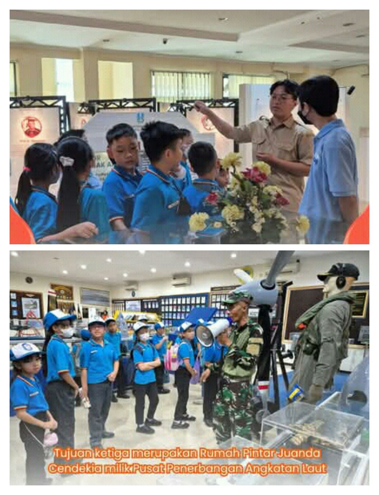 Kegiatan lapangan salah satu SD swasta di Surabaya. (*)