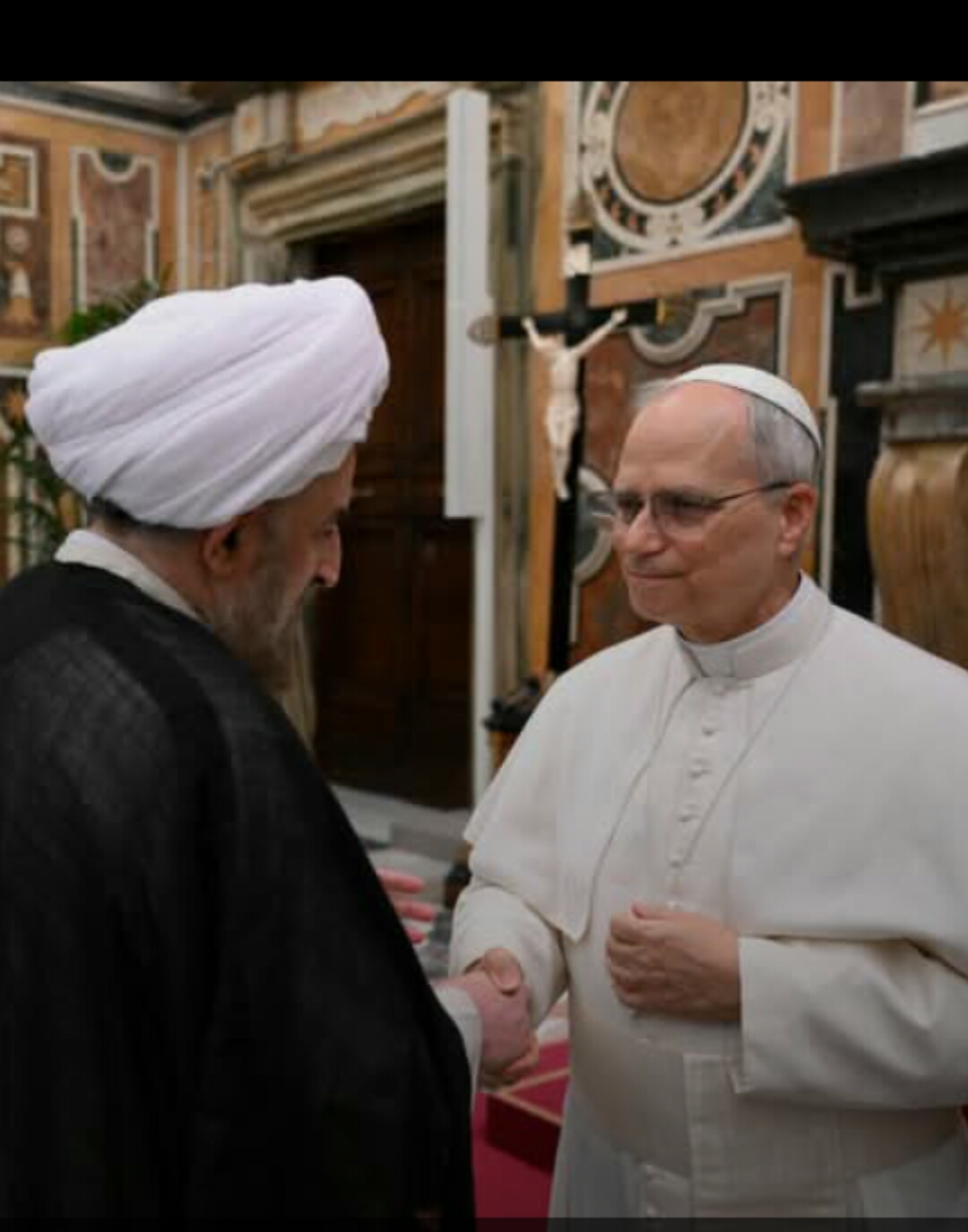 Paus Leo XIV bertemu tokoh muslim di Vatikan. (VATICAN NEWS)
