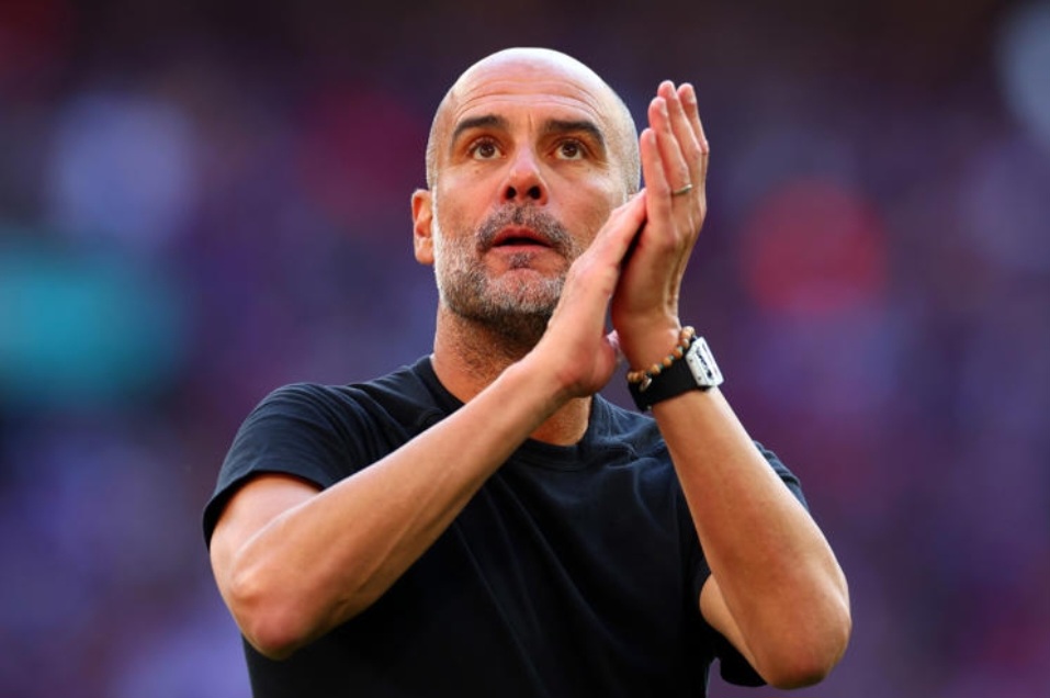 Pep Guardiola optimistis Manchester City lolos ke Liga Champions musim depan.