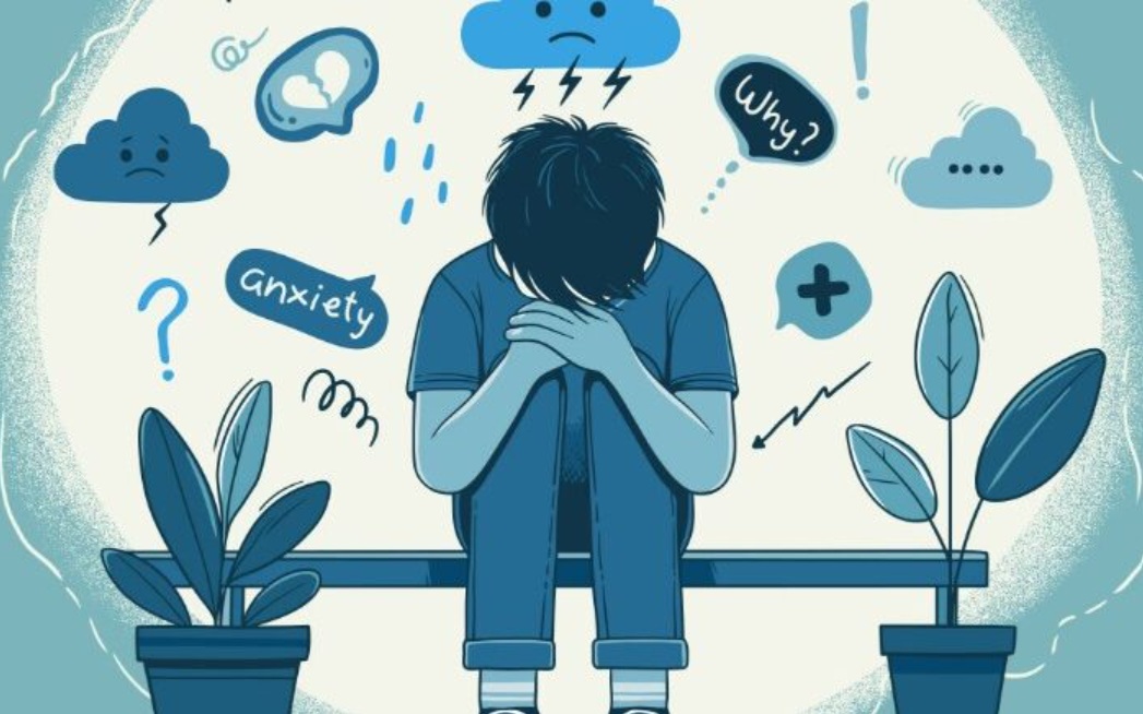 Ilustrasi anxiety disorder.