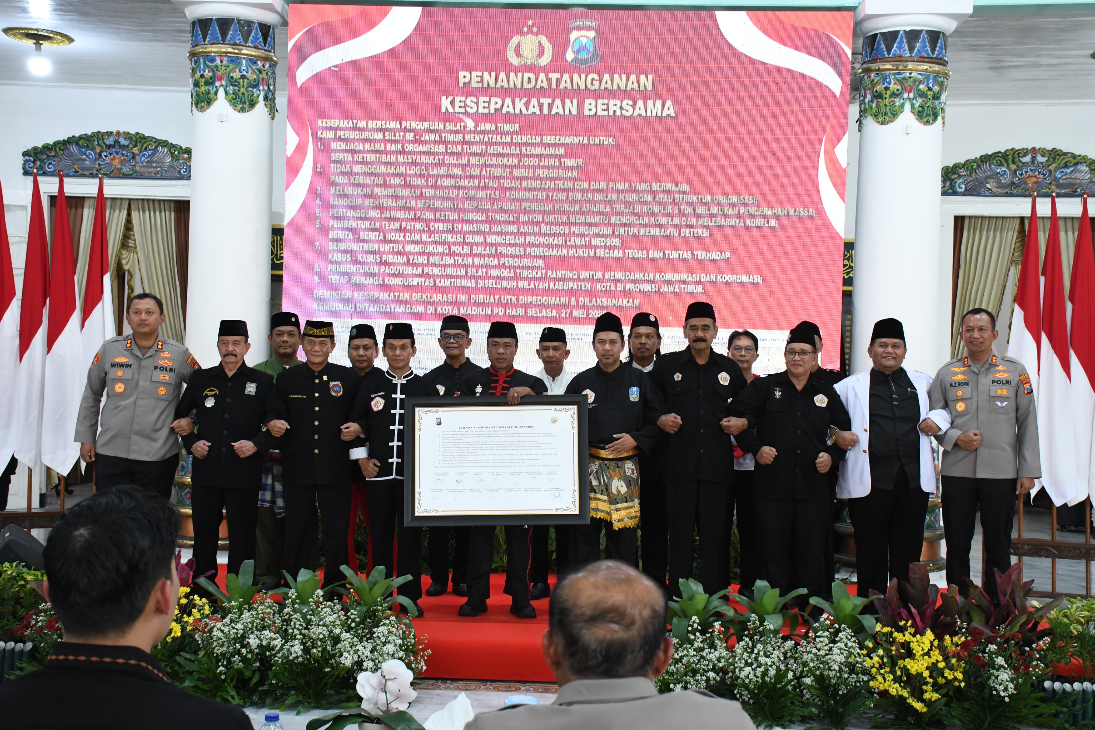 ANTISIPASI : Polda Jatim bentuk Satgas Sentot Prawirodirdjo antisipasi gangguan kamtibmas saat perayaan 1 Suro. (IST/RADAR SURABAYA)