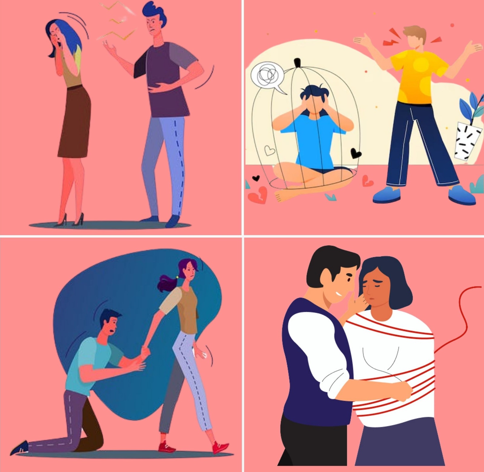 Ilustrasi toxic relationship.