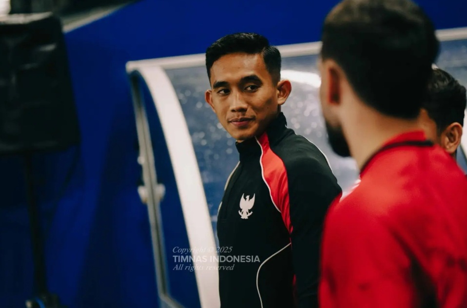 Rizky Ridho mengalami cedera hamstring.