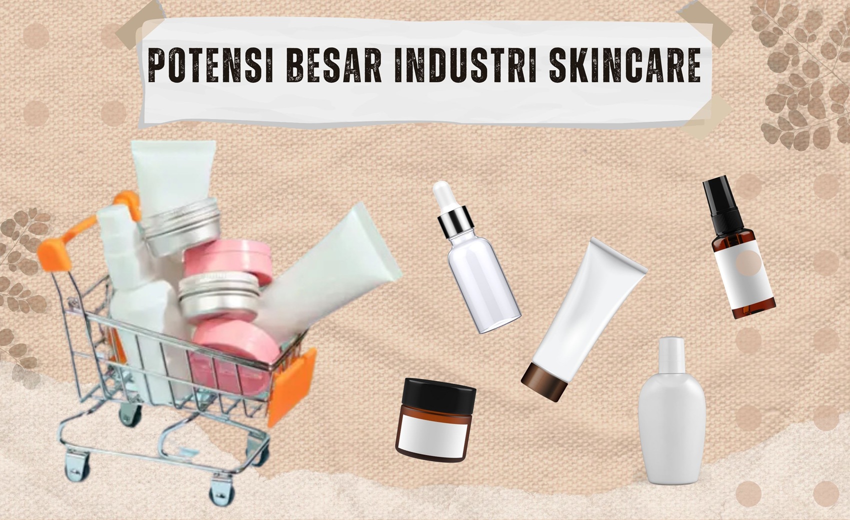 Ilustrasi produk skincare.