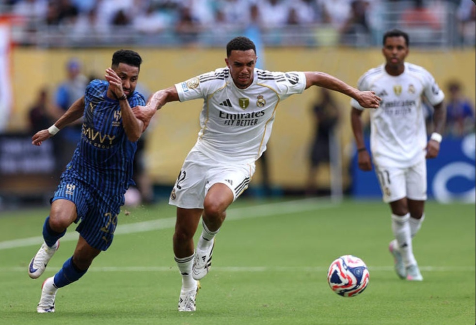 Trent Alexander-Arnold (kanan) melakukan debut bersama Real Madrid di Piala Dunia Antarklub FIFA 2025.