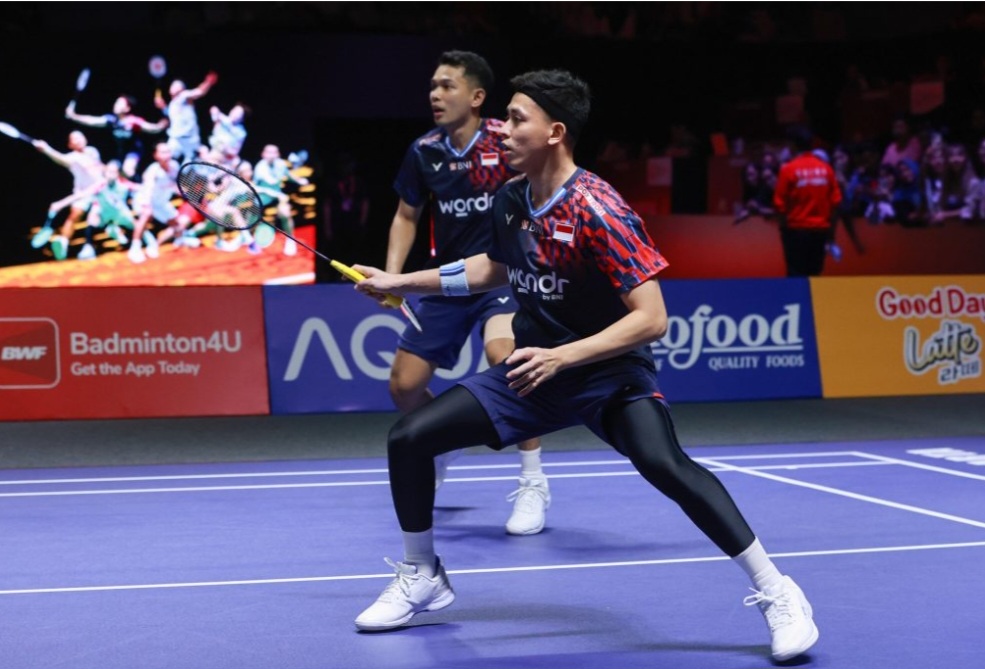 Ganda putra Fajar Alfian/Muhammad Rian Ardianto yang tidak semakin tangguh dan menjadi ganda kuat dunia.