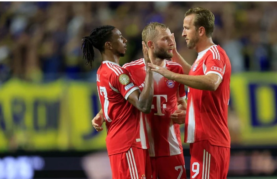 Harry Kane (kanan) menikmati setiap laga di Piala Dunia Antarklub FIFA 2025.