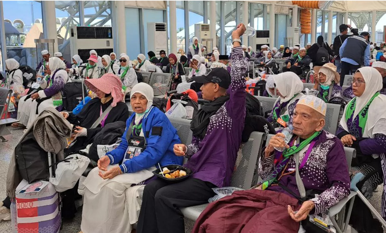 Ilustrasi Jemaah haji di Jeddah.