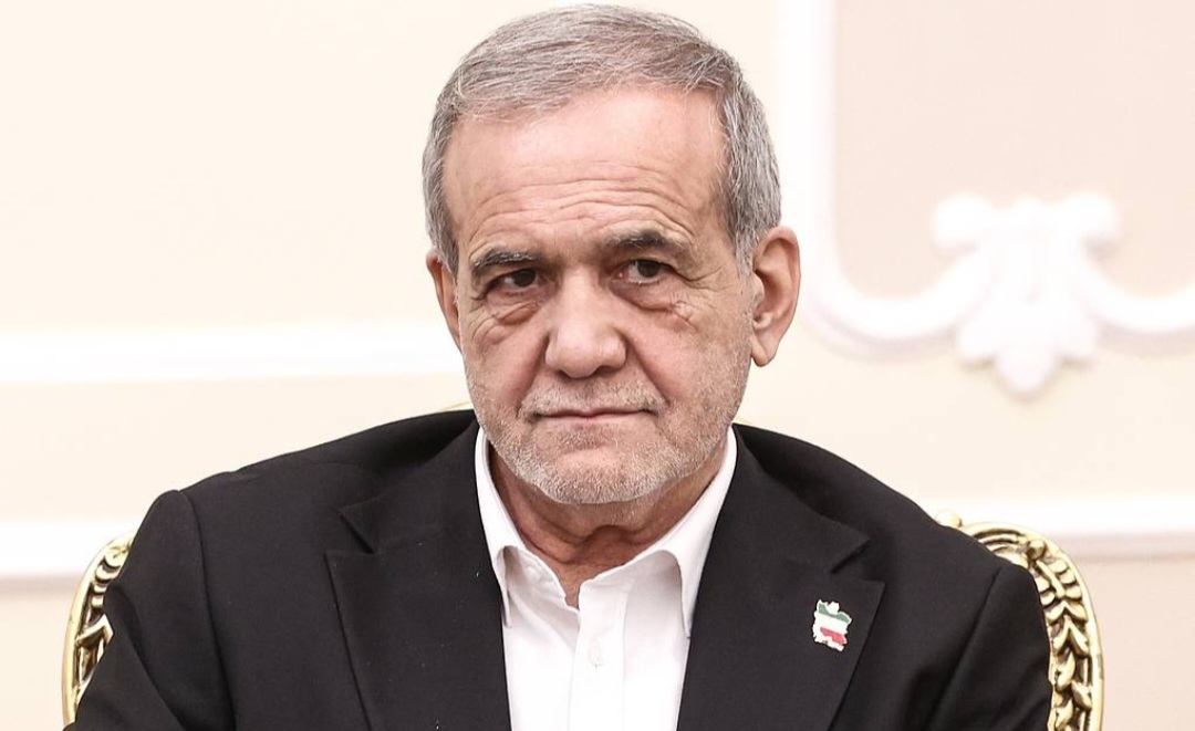 Presiden Iran Masoud Pezeshkian &copy; Valery Sharifulin/TASS.