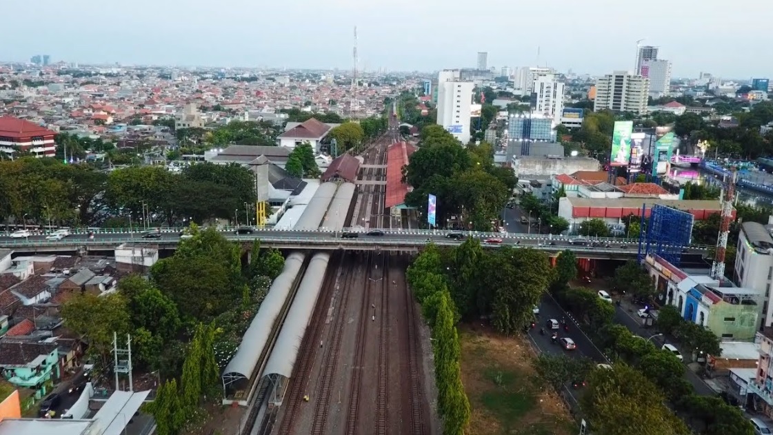 Ilustrasi jalur kereta api.